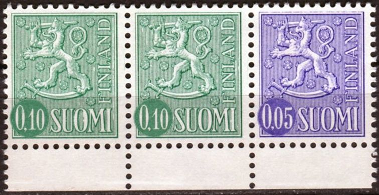 (1963) MiNr. 556 - 557 ** - Finsko - Lev