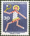 (1973) č. 2010 ** - Československo - 80 let organiz. tenisu v Československu