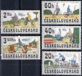 (1979) č. 2393 - 2397 ** - ČSSR - Historická jízdní kola