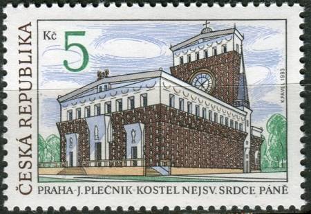 (1993) č. 6 ** - Česká republika - Krásy naší vlasti I. - kostel Nejsvětějšího srdce Páně