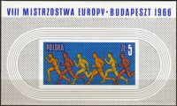 (1966) MiNr. 1688 ** - Polsko - BLOCK 39 - ME v Budapešti - Vytrvalostní běh