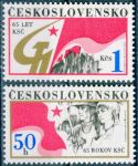(1986) č. 2738 - 2739 ** - ČSSR - 65. výročí založení KSČ