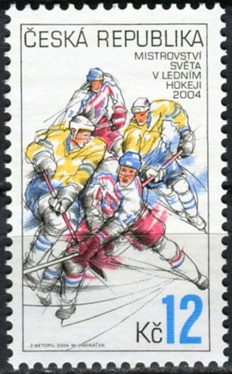 Česká pošta (2004) č. 393 ** - Česká republika - MS v ledním hokeji