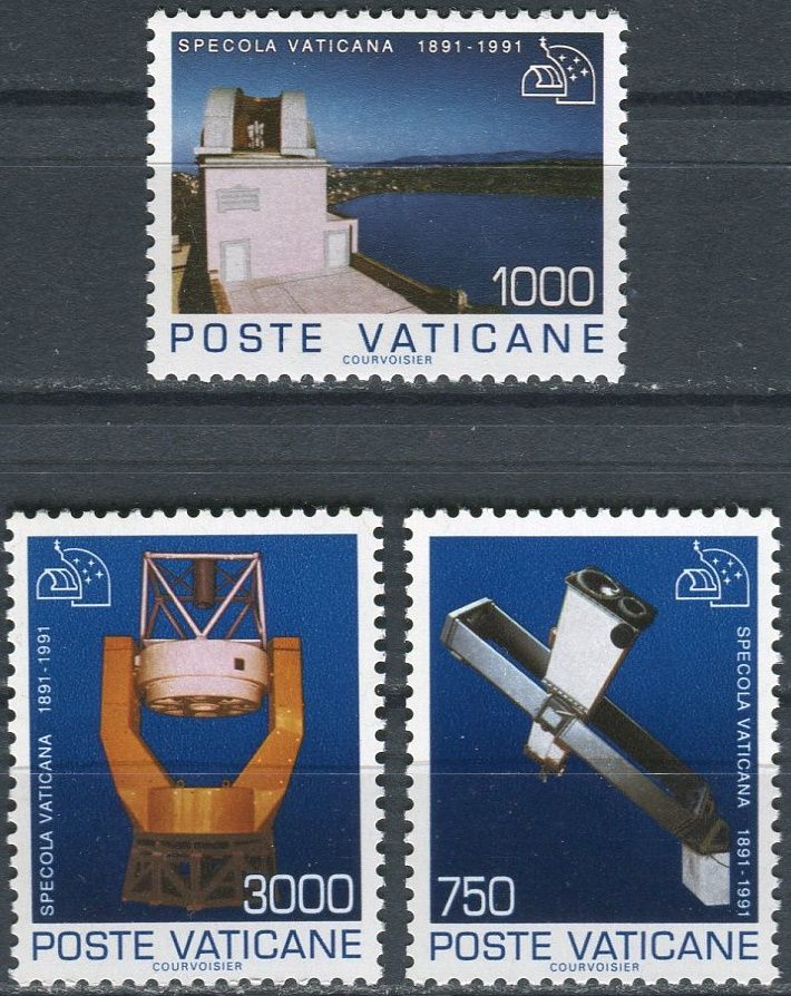 (1991) MiNr. 1040 - 1042 ** - Vatikán - 100 let Vatikánská observatoř