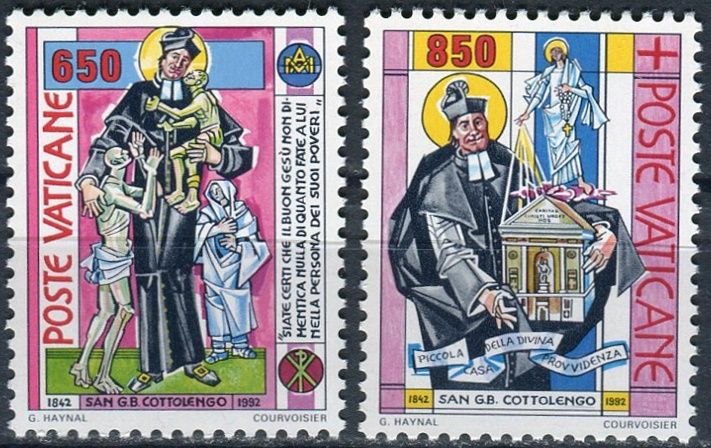(1992) MiNr. 1058 - 1059 ** - Vatikán - 150. výročí sv. Giuseppe Benedetto Cottolengo