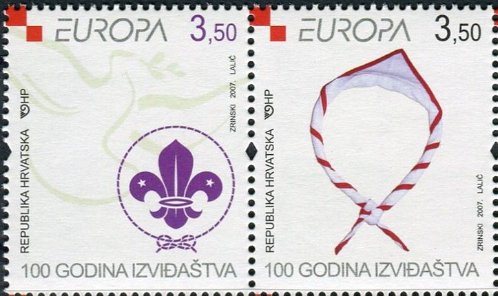 (2007) MiNr. 805 - 806 **- Chorvatsko - 2-bl - Europa: Skaut