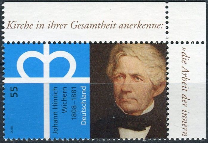 (2008) MiNr. 2657 ** - 55 C - Německo - 200. výročí narození: Johann Hinrich Wichern