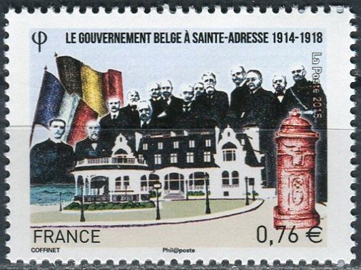 (2015) MiNr. 6094 ** - Francie -  Belgická vláda v Sainte-Adresse 1914-1918