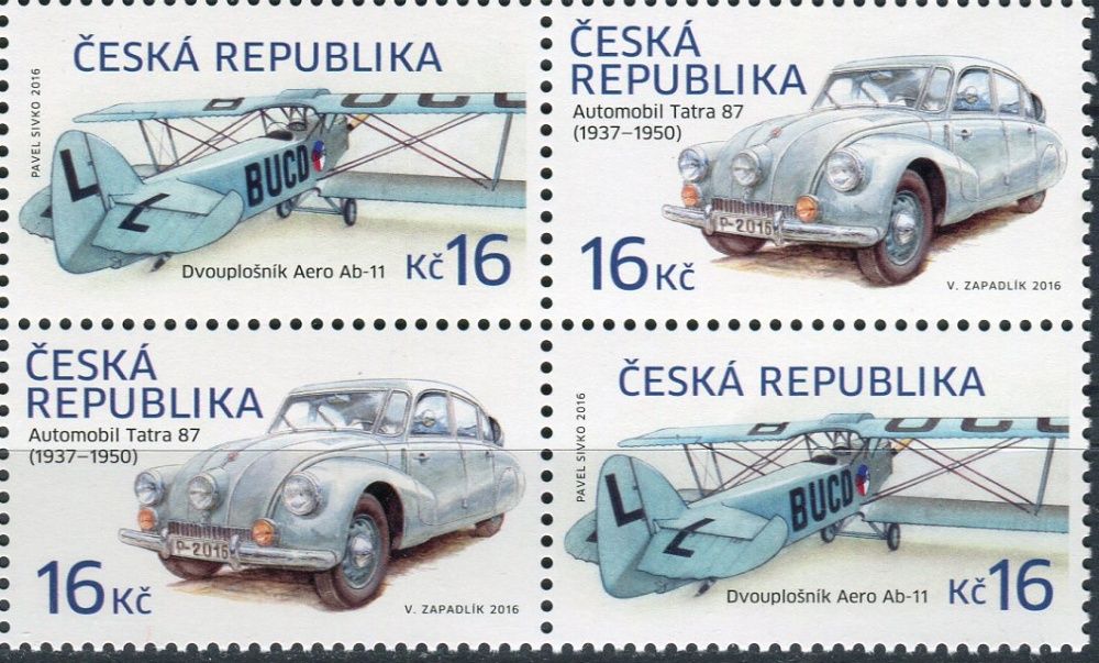 (2016) č. 903 - 904 ** - 16 + 16 + 16 Kč - Česká republika - 4-bl - Historické dopravní prostředky