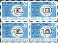 (2016) č. 909 ** - 4 x 32 Kč - Česká republika - 4-bl - UNESCO - 70 let