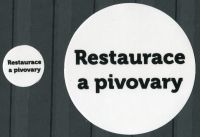 MAC Nálepky na alba na turistické medaile - nápis: "Restaurace a pivovary"