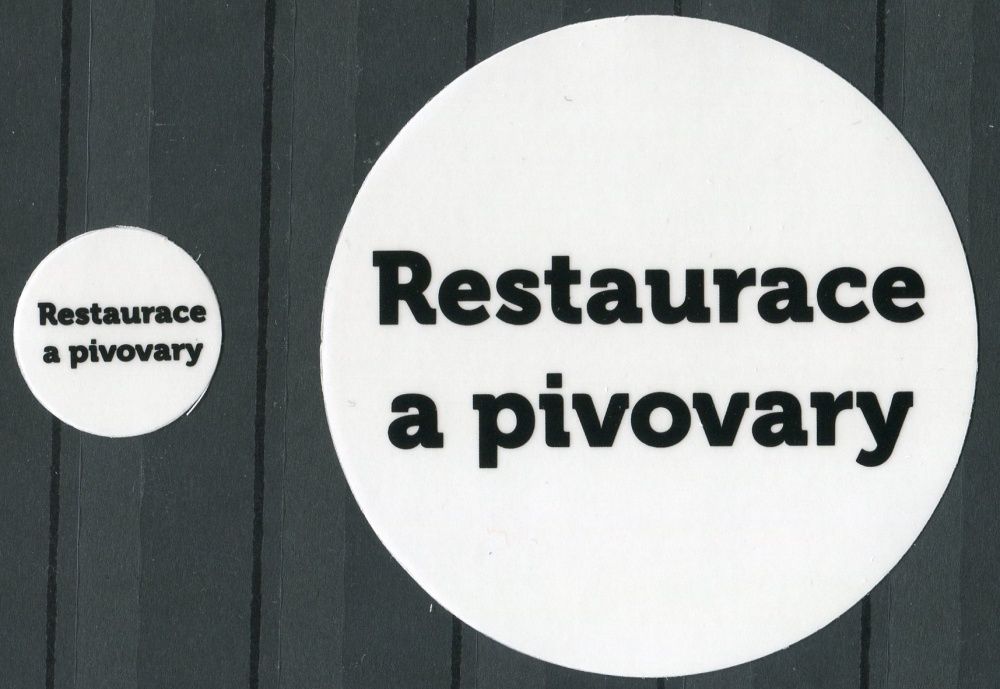 MacGregor manufactury MAC Nálepky na alba na turistické medaile - nápis: "Restaurace a pivovary"