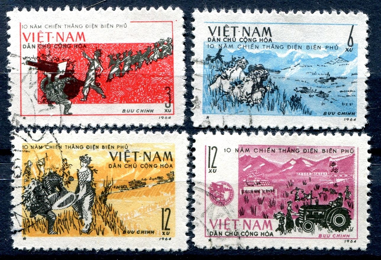 (1964) MiNr. 310 - 313 - O - Severní Vietnam - Dien Bien Phu