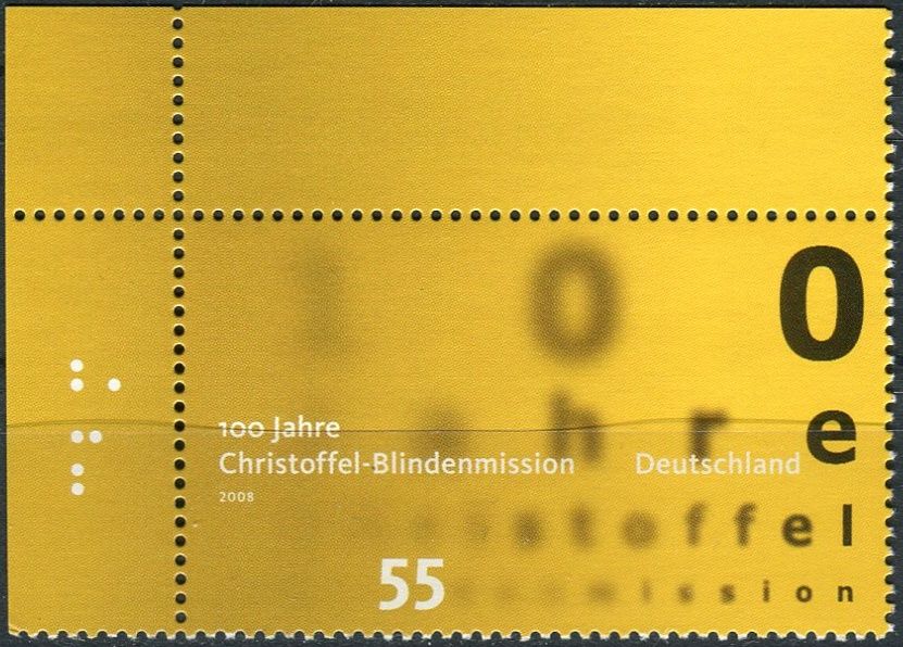 (2008) MiNr. 2664 ** - 55 C - Německo - 100 let mise nevidomých