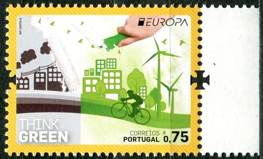 (2016) MiNr. 4134  ** - Portugalsko - Evropa: Myslíme zeleně