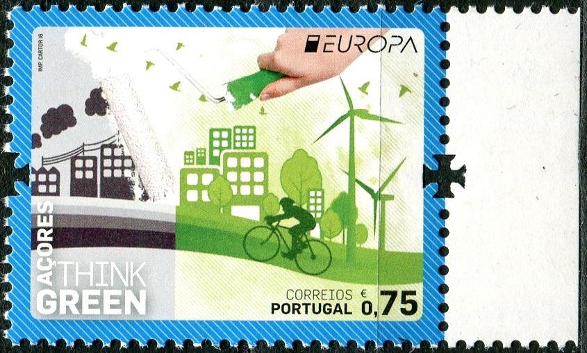 (2016) MiNr. 614 ** - 0,75 € - Portugalsko Azory - Europa: Myslíme zeleně