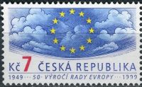 (1999) č. 214 ** - ČR - Rada Evropy 50. výročí založení