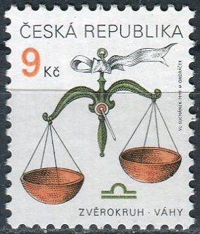 (1999) č. 218 ** - ČR - Znamení zvěrokruhu Váhy