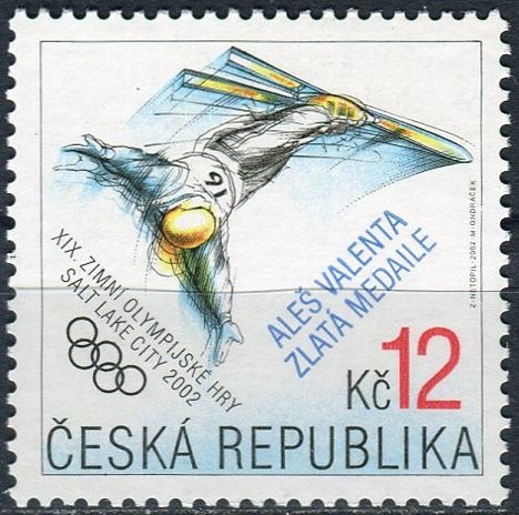 Česká pošta (2002) č. 318 ** - Česká republika - XIX. ZOH v Salt Lake City - Valenta