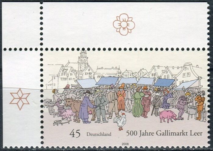 (2008) MiNr. 2696** - Německo - Zvyky a tradice (III): 500 let trh v Leer