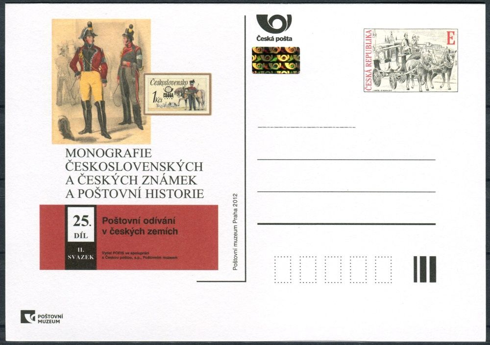 Česká pošta (2012) CDV 130 ** - PM 89 - Poštovní odívání v českých zemích