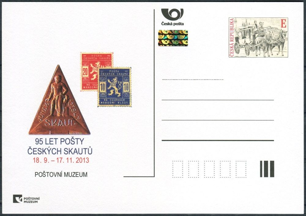 (2013) CDV 130 ** - PM 95 - 95 let pošty čs. skautů