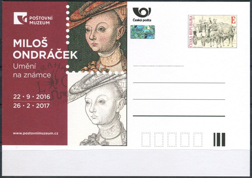 Česká pošta (2016) CDV 130 ** - PM 113 - Miloš Ondráček