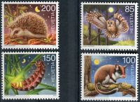(2016) MiNr. 2446 - 2449 ** 85 - 200 C - Švýcarsko - Noční tvorové