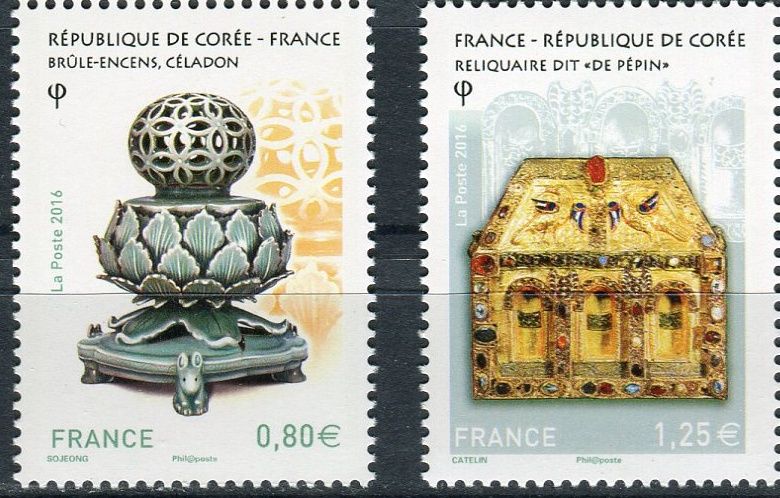 Post France (2016) MiNr. 6473 - 6474 ** - Francie - 130 let diplomatických vztahů s Koreou