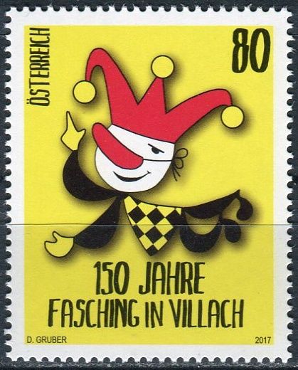 (2017) MiNr. 3321 ** (€ 0,80,-) - Rakousko - 150 let Karneval ve Villach