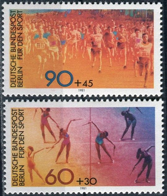 (1981) MiNr. 645 - 646 ** - Berlín - západní - sportovní pomůcka