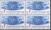 (1999) č. 214 ** - Česká republika - 4-bl - Rada Evropy 50. výročí založení