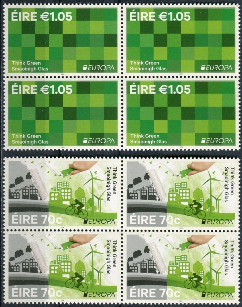 (2016) MiNr. 2184 - 2185 ** - Irsko - 4-bl - Europa: Šetrnost vůči životnímu prostředí