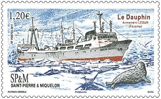 (2017) MiNr.  ** - Saint Pierre a Miquelon - loď Le Dauphin