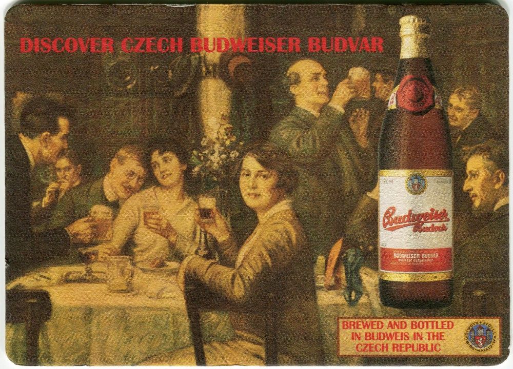 České Budějovice - Budvar - Discover original Budweiser Budwar - export Velká Británie (var. 2)