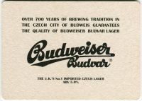 České Budějovice - Budvar - Discover original Budweiser Budwar - export Velká Británie