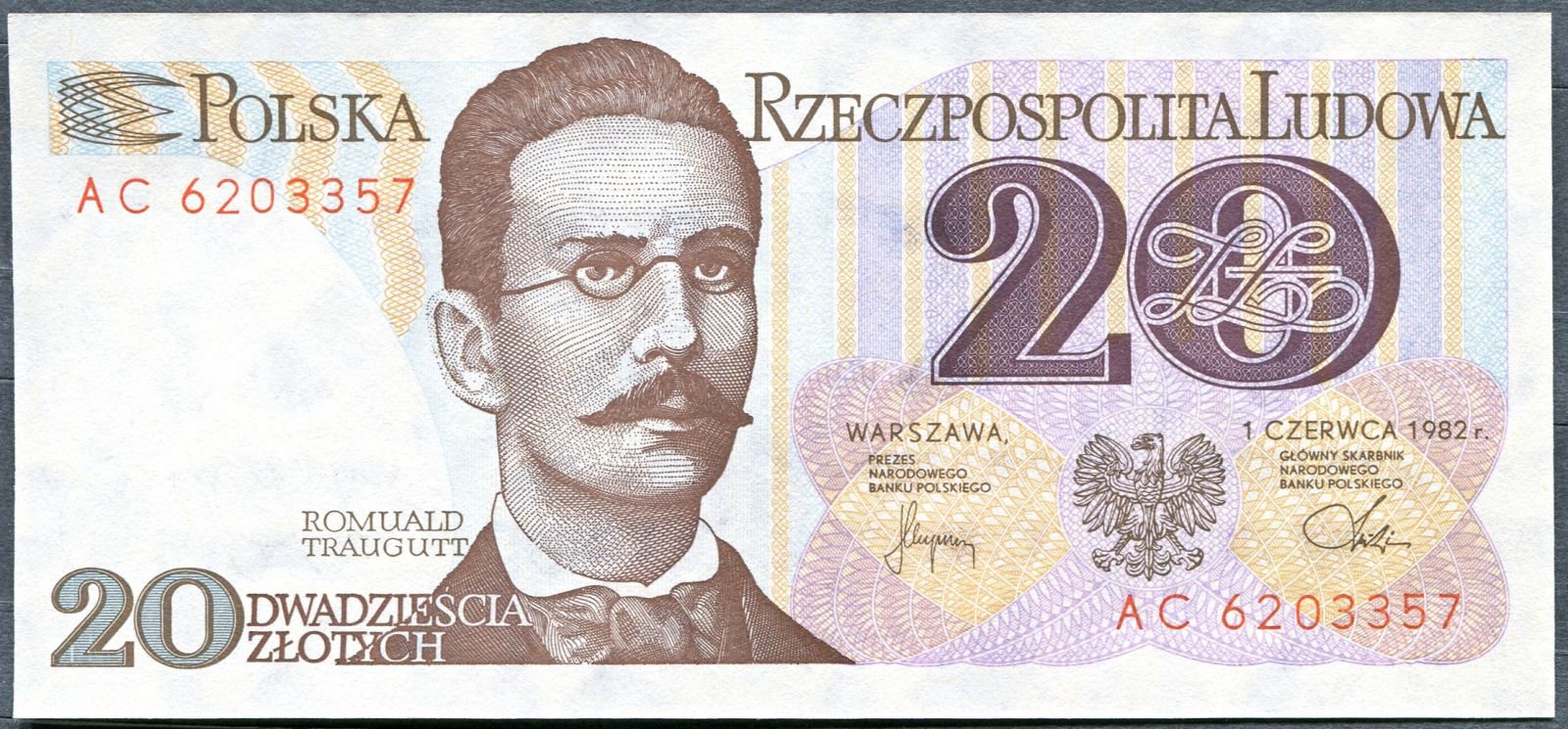 Polsko - (P 149b) 20 Zlotych 1982 - UNC