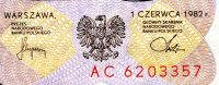 Polsko - (P 149b) 20 Zlotych 1982 - UNC