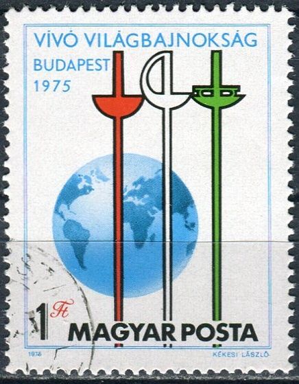 (1975) MiNr. 3054 O - Maďarsko - Mistrovství světa v šermu, Budapešť  - ražené