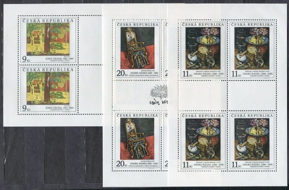 Česká pošta (1996) PL 129 - 131 ** - Česká republika - Umění 1996