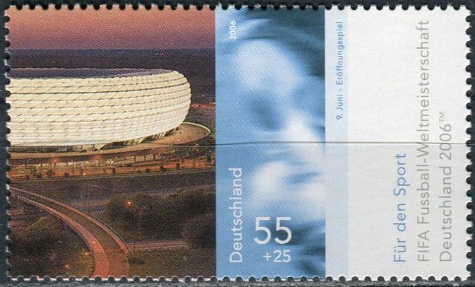 (2006) MiNr. 2518 ** - Německo - Sportovní pomoc: Mistrovství světa ve fotbale, Německo; Světové jezdecké hry, Aachen
