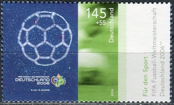 (2006) MiNr. 2521 ** - Německo - Sportovní pomoc: Mistrovství světa ve fotbale, Německo; Světové jezdecké hry, Aachen