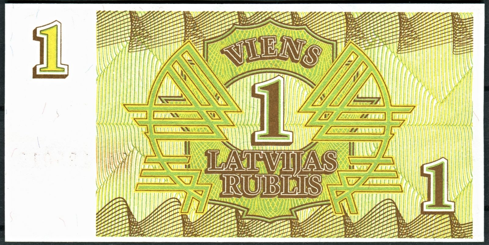 Lotyšsko - (P 35) 1 RUBLIS (1992) - UNC