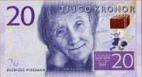 Švédsko - (P 20) 20 Kronor (2014) - UNC