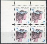 (2000) č. 258 ** - Česká republika - 4-bl - Znamení zvěrokruhu - Panna - D.T.