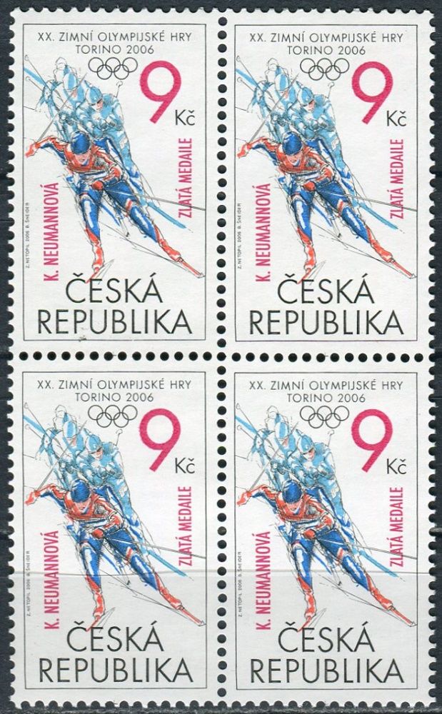 Česká pošta (2006) č. 460 ** - Česká republika - 4-bl - XX. ZOH Torino 2006