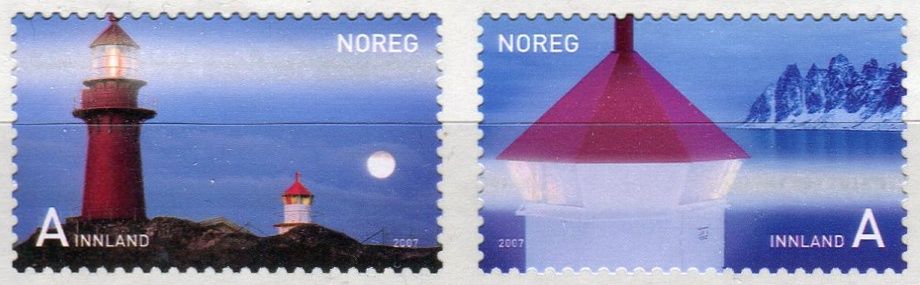 (2007) MiNr. 1621 - 1622 ** - Norsko - Majáky (II)