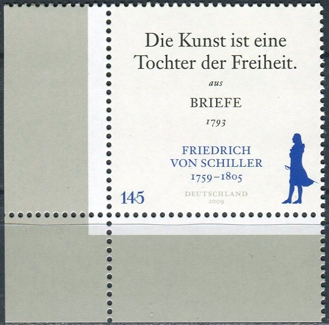 (2009) MiNr. 2765 ** - Německo - 250. narozeniny Friedricha von Schillera