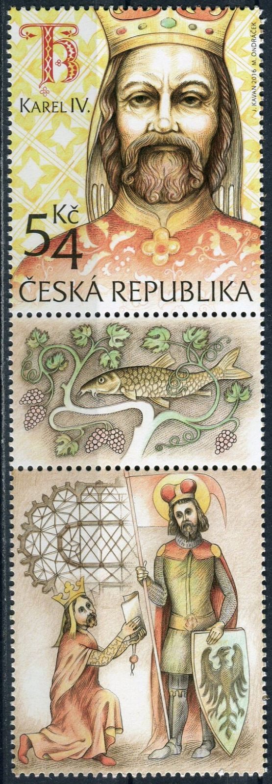 Česká pošta (2016) č. 885 ** - Česká republika - Karel IV. - 2 KD