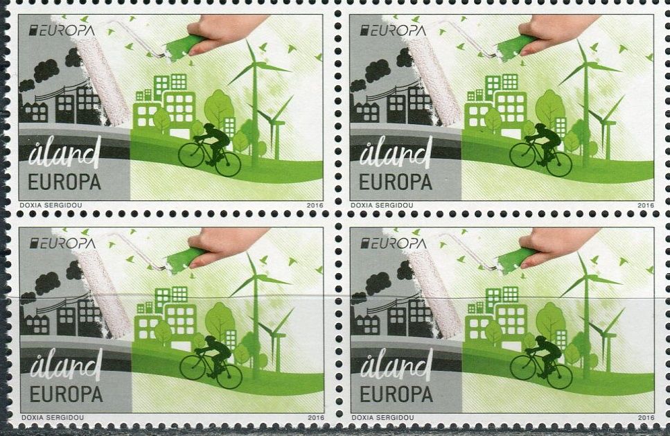 (2016) MiNr. 425 ** - Aland - 4-bl - Europa: Šetrnost vůči životnímu prostředí 